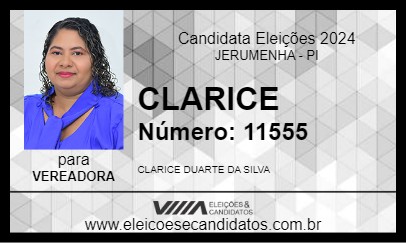 Candidato CLARICE 2024 - JERUMENHA - Eleições