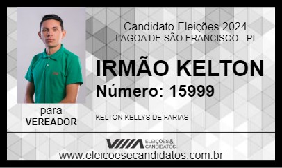 Candidato IRMÃO KELTON 2024 - LAGOA DE SÃO FRANCISCO - Eleições