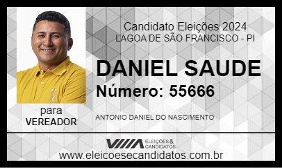 Candidato DANIEL SAUDE 2024 - LAGOA DE SÃO FRANCISCO - Eleições