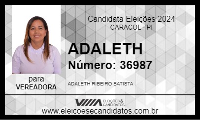 Candidato ADALETH 2024 - CARACOL - Eleições