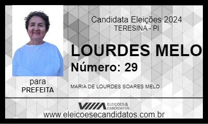 Candidato LOURDES MELO 2024 - TERESINA - Eleições