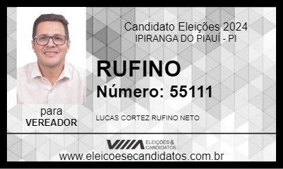 Candidato RUFINO 2024 - IPIRANGA DO PIAUÍ - Eleições