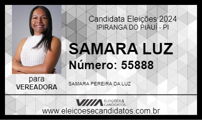 Candidato SAMARA LUZ 2024 - IPIRANGA DO PIAUÍ - Eleições