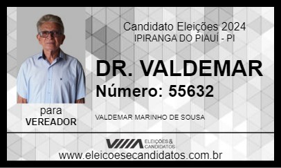 Candidato DR. VALDEMAR 2024 - IPIRANGA DO PIAUÍ - Eleições