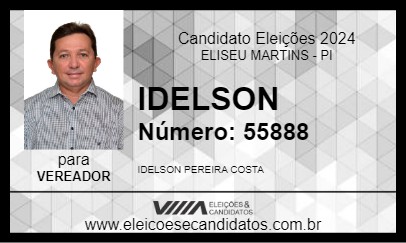 Candidato IDELSON 2024 - ELISEU MARTINS - Eleições