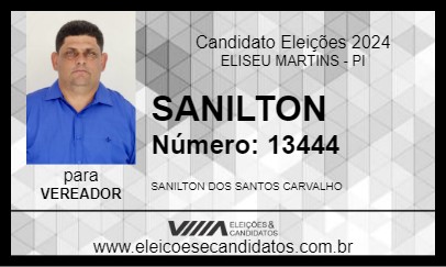 Candidato SANILTON 2024 - ELISEU MARTINS - Eleições