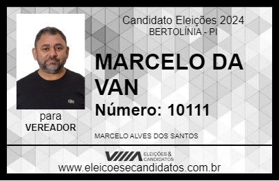 Candidato MARCELO DA VAN 2024 - BERTOLÍNIA - Eleições