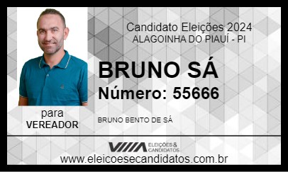 Candidato BRUNO SÁ 2024 - ALAGOINHA DO PIAUÍ - Eleições