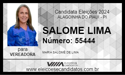 Candidato SALOME LIMA 2024 - ALAGOINHA DO PIAUÍ - Eleições