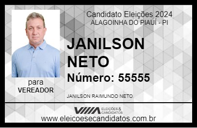 Candidato JANILSON NETO 2024 - ALAGOINHA DO PIAUÍ - Eleições