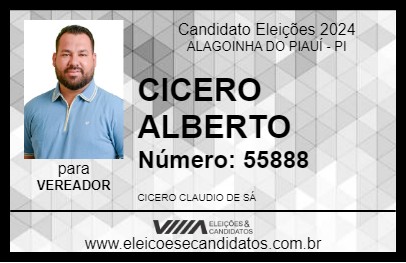 Candidato CICERO ALBERTO 2024 - ALAGOINHA DO PIAUÍ - Eleições