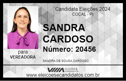 Candidato SANDRA CARDOSO 2024 - COCAL - Eleições