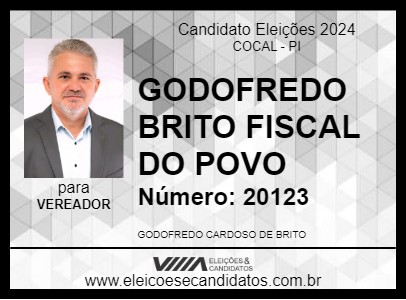 Candidato GODOFREDO BRITO FISCAL DO POVO 2024 - COCAL - Eleições