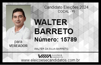 Candidato WALTER BARRETO 2024 - COCAL - Eleições