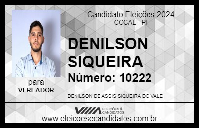 Candidato DENILSON SIQUEIRA 2024 - COCAL - Eleições