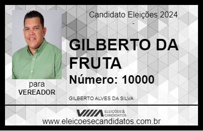 Candidato GILBERTO DA FRUTA 2024 - COCAL - Eleições