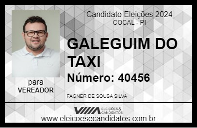 Candidato GALEGUIM DO TAXI 2024 - COCAL - Eleições