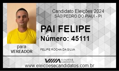 Candidato PAI FELIPE 2024 - SÃO PEDRO DO PIAUÍ - Eleições