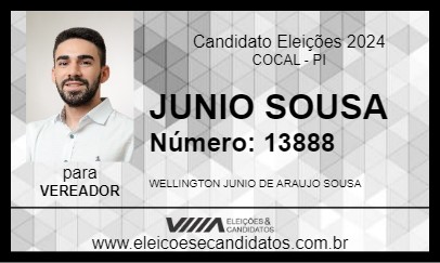 Candidato JUNIO SOUSA 2024 - COCAL - Eleições