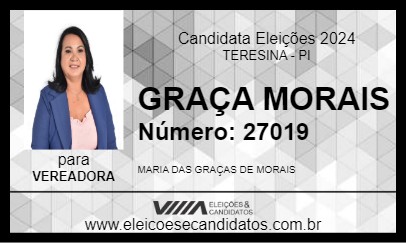 Candidato GRAÇA MORAIS 2024 - TERESINA - Eleições