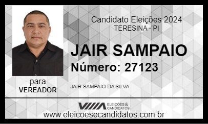 Candidato JAIR SAMPAIO  2024 - TERESINA - Eleições