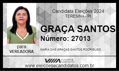 Candidato GRAÇA SANTOS  2024 - TERESINA - Eleições