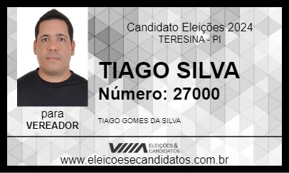 Candidato TIAGO SILVA 2024 - TERESINA - Eleições