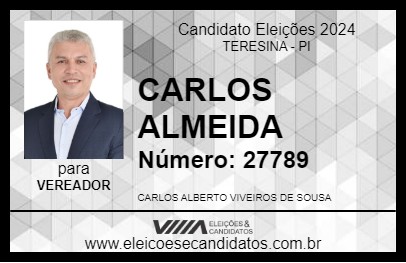 Candidato CARLOS ALMEIDA 2024 - TERESINA - Eleições