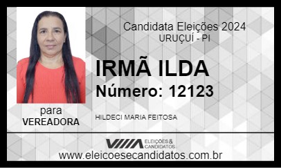 Candidato IRMÃ ILDA 2024 - URUÇUÍ - Eleições