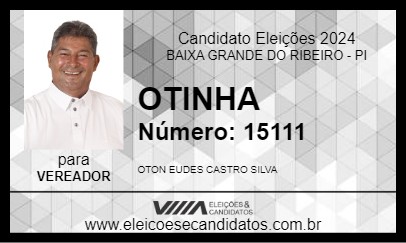 Candidato OTINHA 2024 - BAIXA GRANDE DO RIBEIRO - Eleições