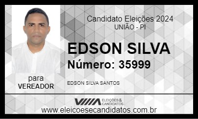 Candidato EDSON SILVA  2024 - UNIÃO - Eleições