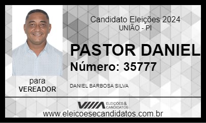 Candidato PASTOR DANIEL 2024 - UNIÃO - Eleições