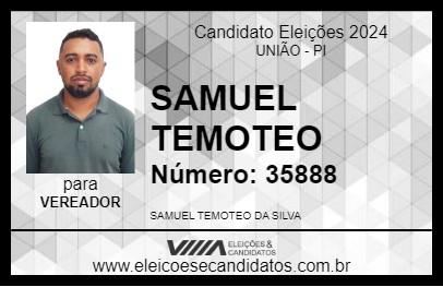 Candidato SAMUEL TEMOTEO 2024 - UNIÃO - Eleições