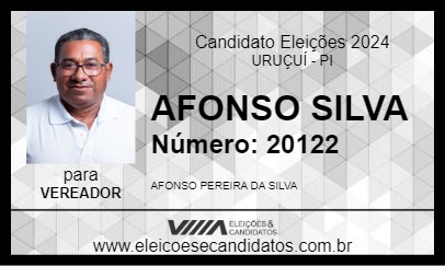 Candidato AFONSO SILVA 2024 - URUÇUÍ - Eleições