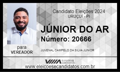 Candidato JÚNIOR DO AR 2024 - URUÇUÍ - Eleições