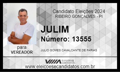 Candidato JULIM 2024 - RIBEIRO GONÇALVES - Eleições