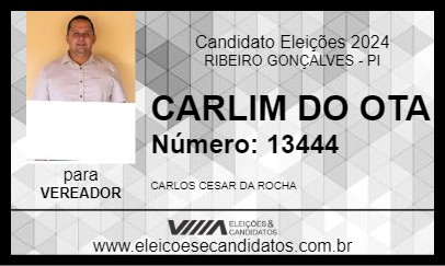 Candidato CARLIM DO OTA 2024 - RIBEIRO GONÇALVES - Eleições