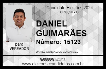 Candidato DANIEL GUIMARÃES 2024 - URUÇUÍ - Eleições