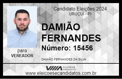 Candidato DAMIÃO FERNANDES 2024 - URUÇUÍ - Eleições