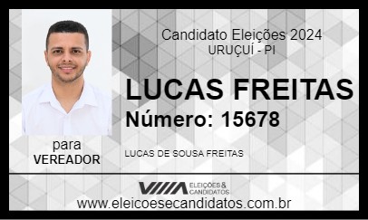 Candidato LUCAS FREITAS 2024 - URUÇUÍ - Eleições