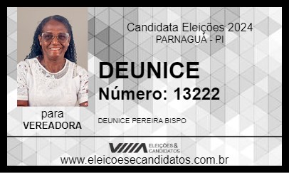 Candidato DEUNICE 2024 - PARNAGUÁ - Eleições