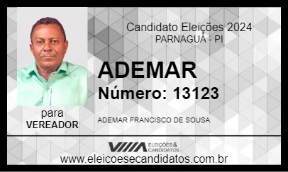 Candidato ADEMAR 2024 - PARNAGUÁ - Eleições