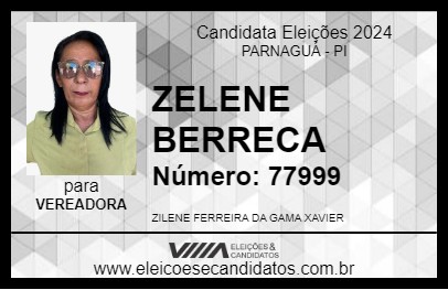 Candidato ZELENE BERRECA 2024 - PARNAGUÁ - Eleições