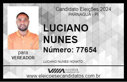 Candidato LUCIANO NUNES 2024 - PARNAGUÁ - Eleições