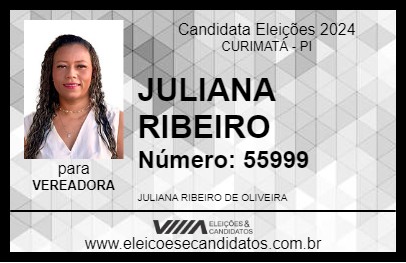 Candidato JULIANA RIBEIRO 2024 - CURIMATÁ - Eleições