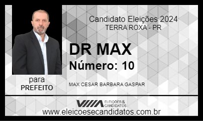 Candidato DR MAX 2024 - TERRA ROXA - Eleições