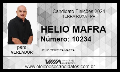 Candidato HELIO MAFRA 2024 - TERRA ROXA - Eleições