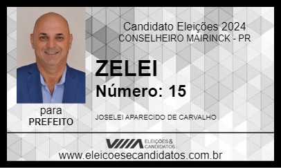 Candidato ZELEI 2024 - CONSELHEIRO MAIRINCK - Eleições