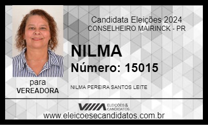 Candidato NILMA 2024 - CONSELHEIRO MAIRINCK - Eleições