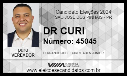 Candidato DR CURI 2024 - SÃO JOSÉ DOS PINHAIS - Eleições